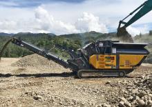 Installation de criblage mobile Rubble Master OS 70GO!