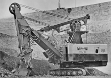 Excavatrice sur chenilles Bucyrus 150-RH