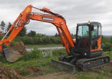 Excavatrice sur chenilles Doosan DX62R-3