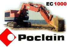 Excavatrice sur chenilles Case Poclain EC 1000