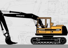 Excavatrice sur chenilles Volvo EC150C