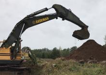 Excavatrice sur chenilles Akerman-Volvo H16C
