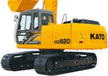Excavatrice sur chenilles Kato HD820V