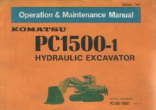 Excavatrice sur chenilles Komatsu PC1500-1