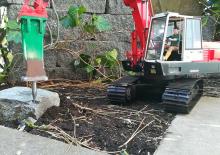 Excavatrice sur chenilles Case Poclain RC 200