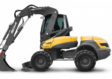 Excavatrice sur pneus Mecalac 12MTX