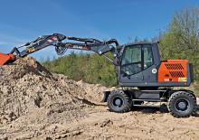 Excavatrice sur pneus Atlas 155 W