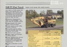 Excavatrice sur pneus Caterpillar 214B