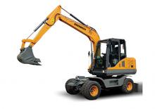 Excavatrice sur pneus Sinomach 80W