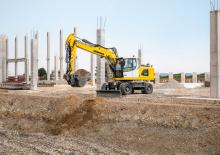 Excavatrice sur pneus Liebherr A 920 Litronic