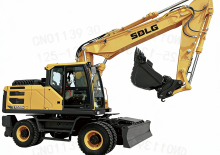 Excavatrice sur pneus SDLG E7220H