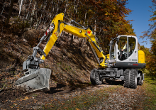 Excavatrice sur pneus Wacker Neuson EW 100