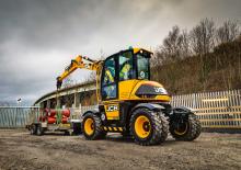 Excavatrice sur pneus JCB Hydradig 110W
