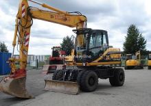 Excavatrice sur pneus JCB JS 130 W