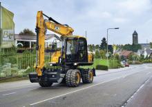 Excavatrice sur pneus JCB JS145W