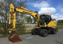 Excavatrice sur pneus Komatsu PW160-7