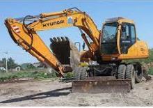 Excavatrice sur pneus Hyundai R 130 WM