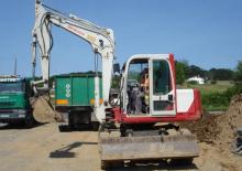 Excavatrice sur pneus Takeuchi TB 070 W
