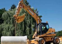 Excavatrice sur pneus Case WX145 S-3