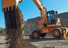 Excavatrice sur pneus Case WX185 S-2