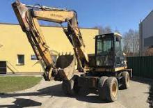 Excavatrice sur pneus Zeppelin ZM100