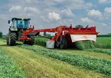 Faucheuse à disque traîné avec conditionneur Kuhn FC 2861 TLR
