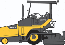 Finisseur d'asphalte sur roues Volvo ABG5770