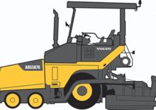 Finisseur d'asphalte sur roues Volvo ABG5870