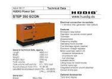 Groupes électrogènes à diesel Hüdig Step 350 ECON