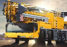 Grue à tour - tourneur inférieur - sur véhicule Liebherr MK 88-4.1