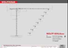 Grues à tour - tourneur supérieur Wolffkran 6015.8 clear