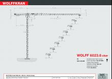 Grues à tour - tourneur supérieur Wolffkran 6023.6 clear 