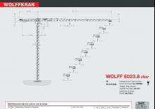 Grues à tour - tourneur supérieur Wolffkran 6023.8 clear