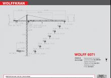 Grues à tour - tourneur supérieur Wolffkran 6071 cross