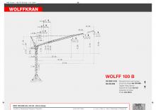 Grues à tour  - tourneur supérieur- flèche épingle Wolffkran 100 B