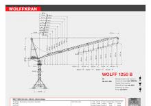 Grues à tour  - tourneur supérieur- flèche épingle Wolffkran 1250 B