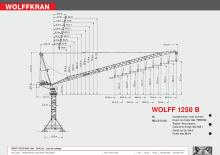 Grues à tour  - tourneur supérieur- flèche épingle Wolffkran 1250 B