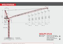 Grues à tour  - tourneur supérieur- flèche épingle Wolffkran 275 B