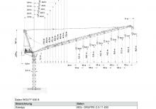 Grues à tour  - tourneur supérieur- flèche épingle Wolffkran 630 B
