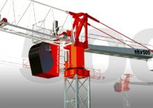 Grues à tour - tourneur supérieur Gru Dalbe Sky 500
