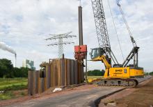 Grues à chenilles - flèche treillis Sennebogen 640E