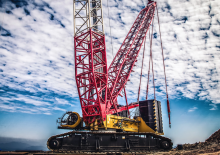 Grues à chenilles - flèche treillis Sany SCC6500A