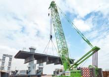 Grues à chenilles - flèche treillis Sennebogen 5500