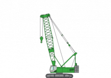 Grues à chenilles - flèche treillis Sennebogen 6180 HD