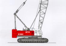 Grues à chenilles - flèche treillis Fuwa QUY70A