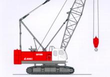 Grues à chenilles - flèche treillis Fuwa QUY80B