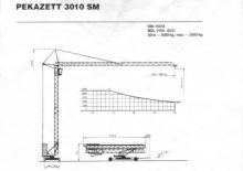 Grues à tour - tourneur inférieur Pekazett 3010 SM