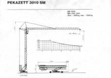 Grues à tour - tourneur inférieur Pekazett 3010 SM