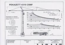 Grues à tour - tourneur inférieur Pekazett 4310 CSMF