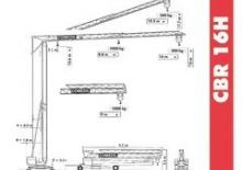 Grues à tour - tourneur inférieur Terex Comedil (Zeppelin) CBR 16 H